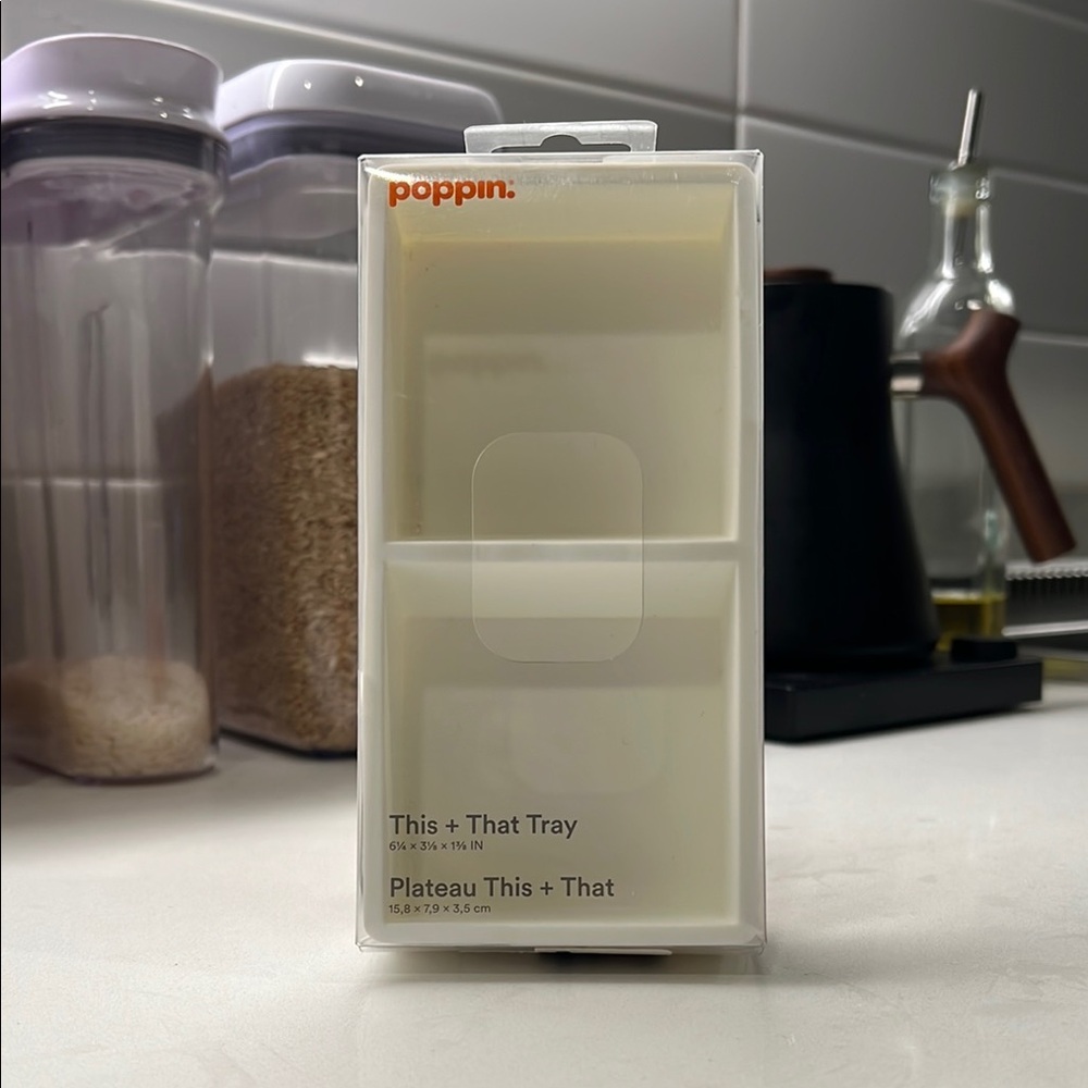 Poppin Softie This + That 2-Compartment Silicone Accessory Tray